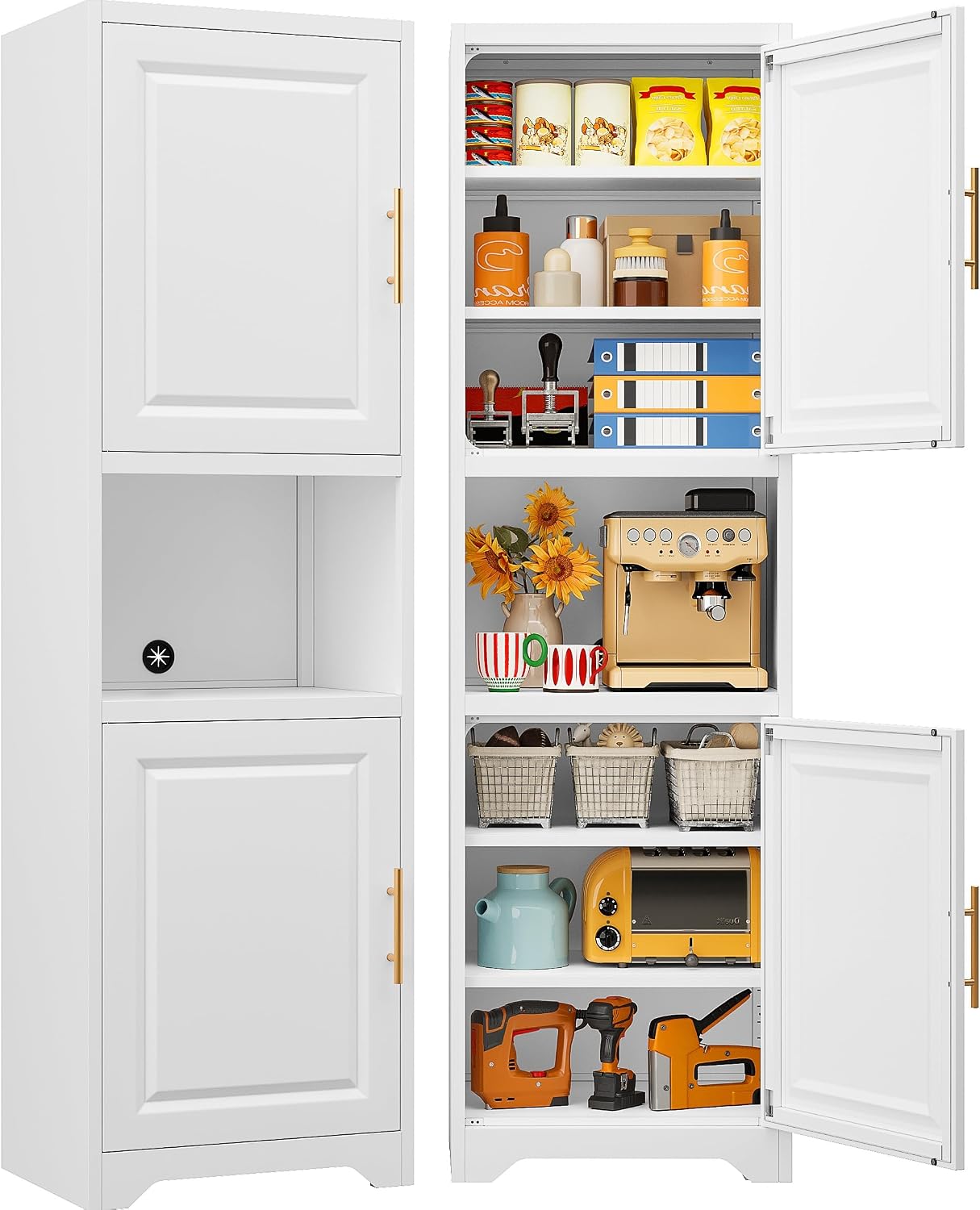 Home Bathroom Organizer - Lemari Penyimpanan Sempit Tinggi 67 Inci