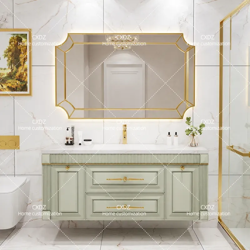Home Bathroom Vanity Combo - Kabinet Kamar Mandi dengan Wastafel Tanpa