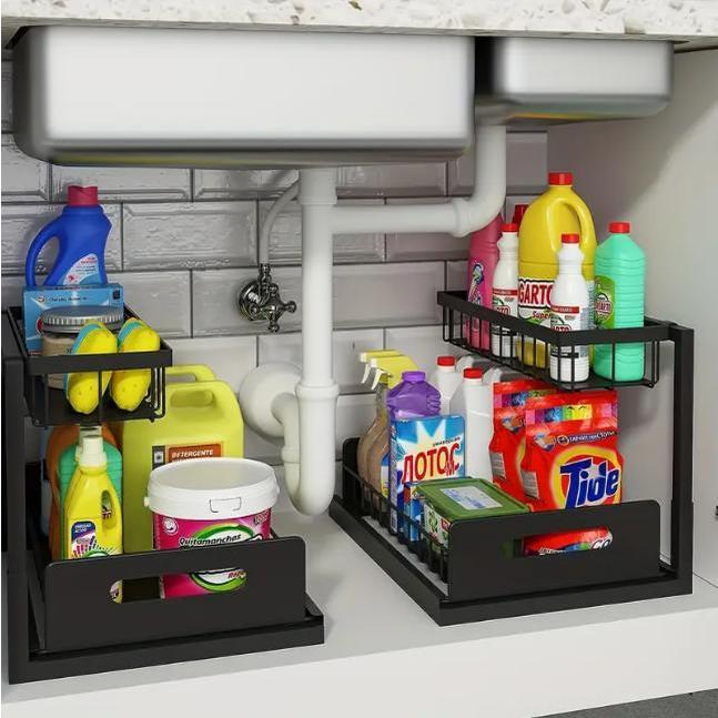 Rak Penyimpanan Bawah Wastafel - Home Bathroom Organizer ulasan dan harga