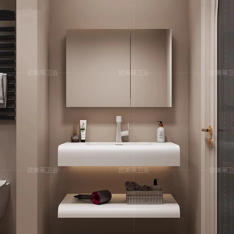 Halo, Lemari Kamar Mandi Moder - Home Bathroom Vanity Combo ulasan dan harga