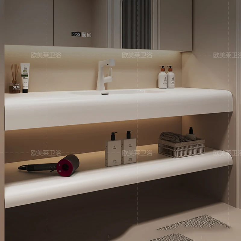 Halo, Lemari Kamar Mandi Moder - Home Bathroom Vanity Combo ulasan dan harga