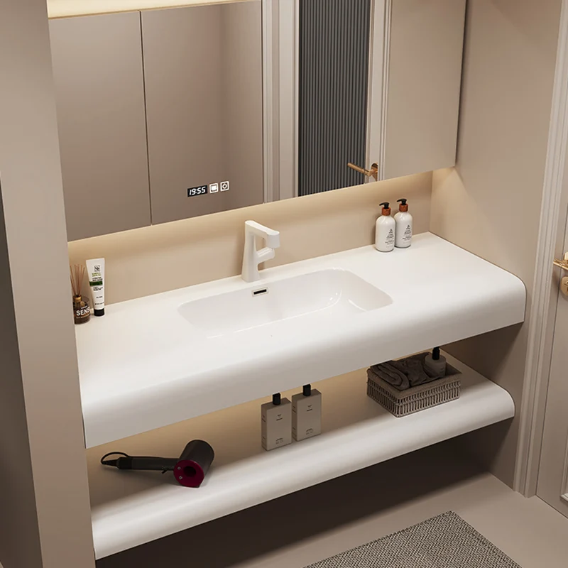 Halo, Lemari Kamar Mandi Moder - Home Bathroom Vanity Combo ulasan dan harga