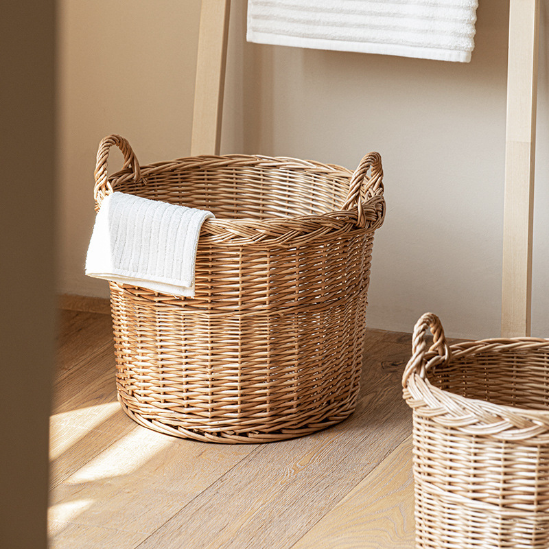 Keranjang Cucian Anyaman Rotan - Home Essentials Bathroom Storage ulasan dan harga