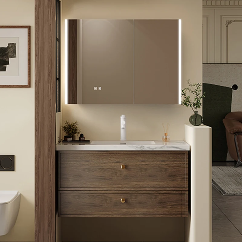 Lemari Kamar Mandi dengan Rak  - Home Bathroom Vanity Combo ulasan dan harga