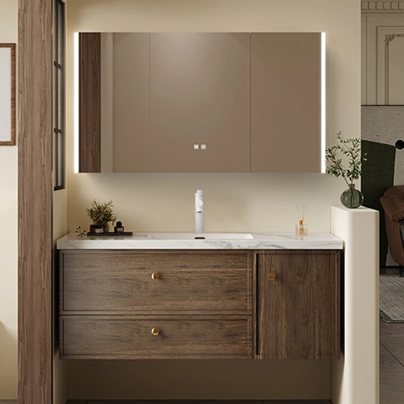 Lemari Kamar Mandi dengan Rak  - Home Bathroom Vanity Combo ulasan dan harga
