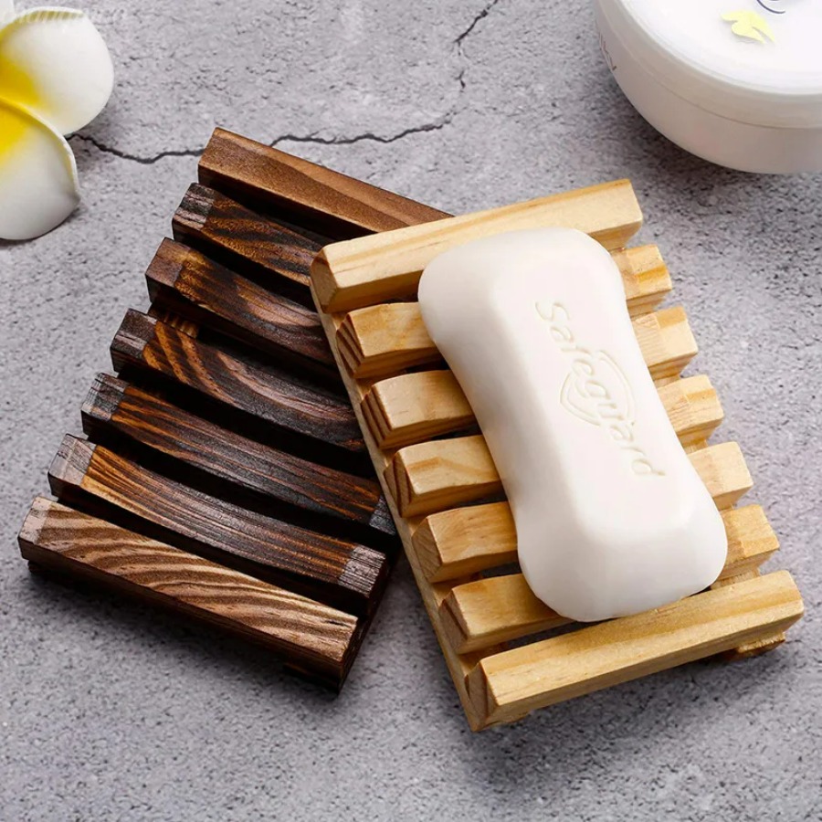 Tempat Sabun Bambu Alami, Rak  - Home Essentials Bathroom Storage ulasan dan harga