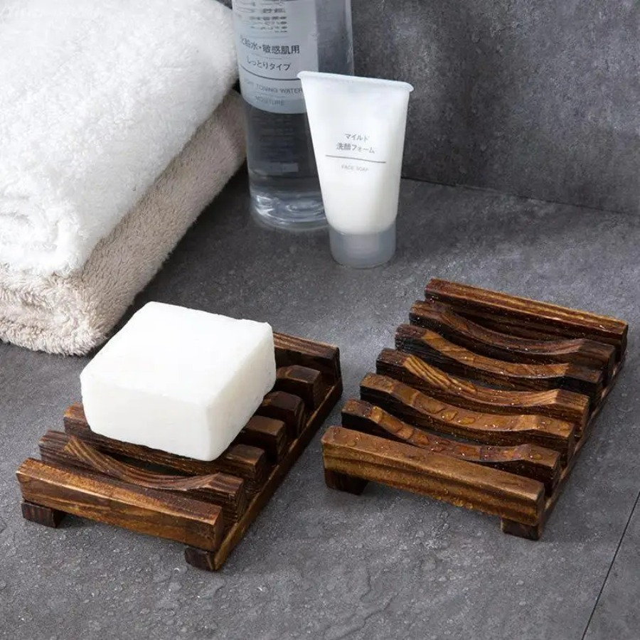Tempat Sabun Bambu Alami, Rak  - Home Essentials Bathroom Storage ulasan dan harga