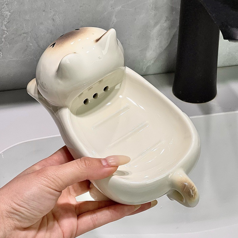 Kotak Sabun Keramik Mewah Baru - Home Essentials Bathroom Storage ulasan dan harga