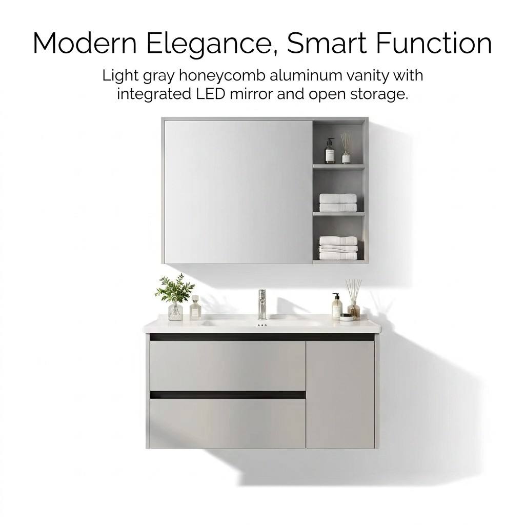 Kabinet Kamar Mandi Modern Ram - Home Bathroom Vanity Combo ulasan dan harga